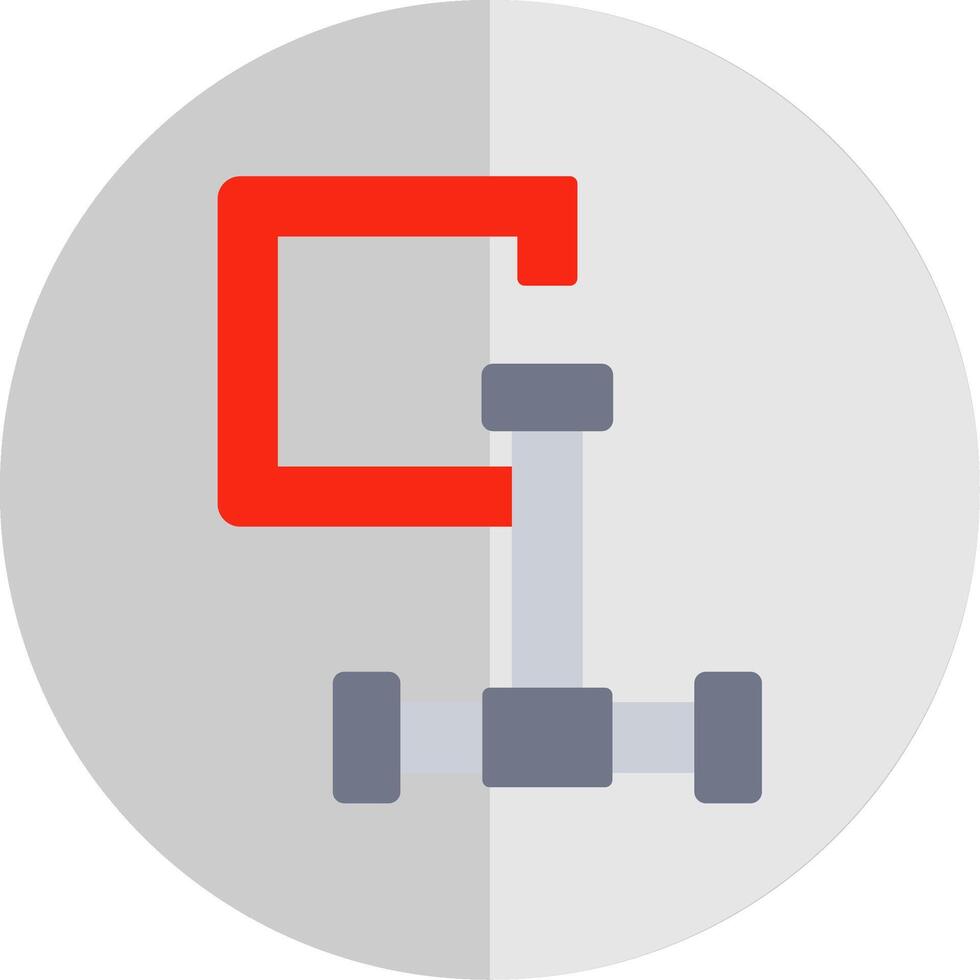 Clamp Flat Scale Icon Design vector