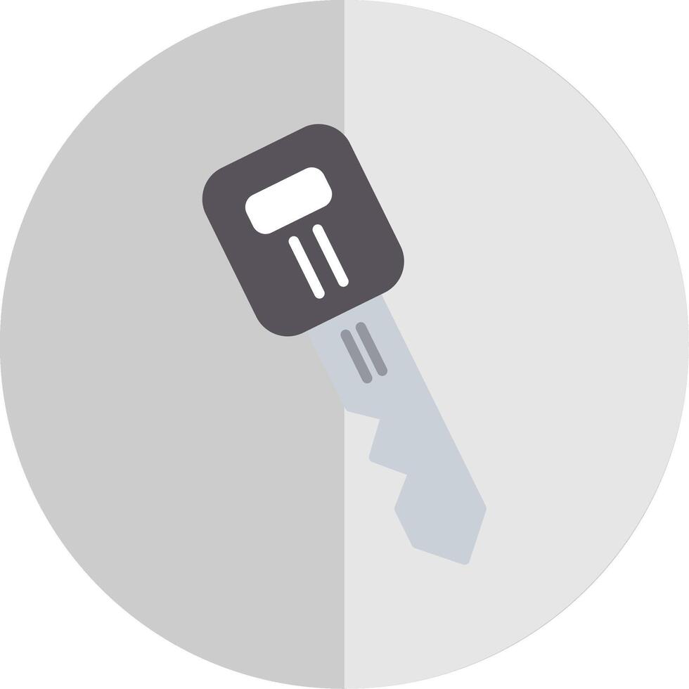 Car Key Flat Scale Icon Design vector