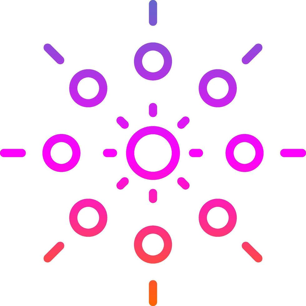Lights Line Gradient Icon Design vector