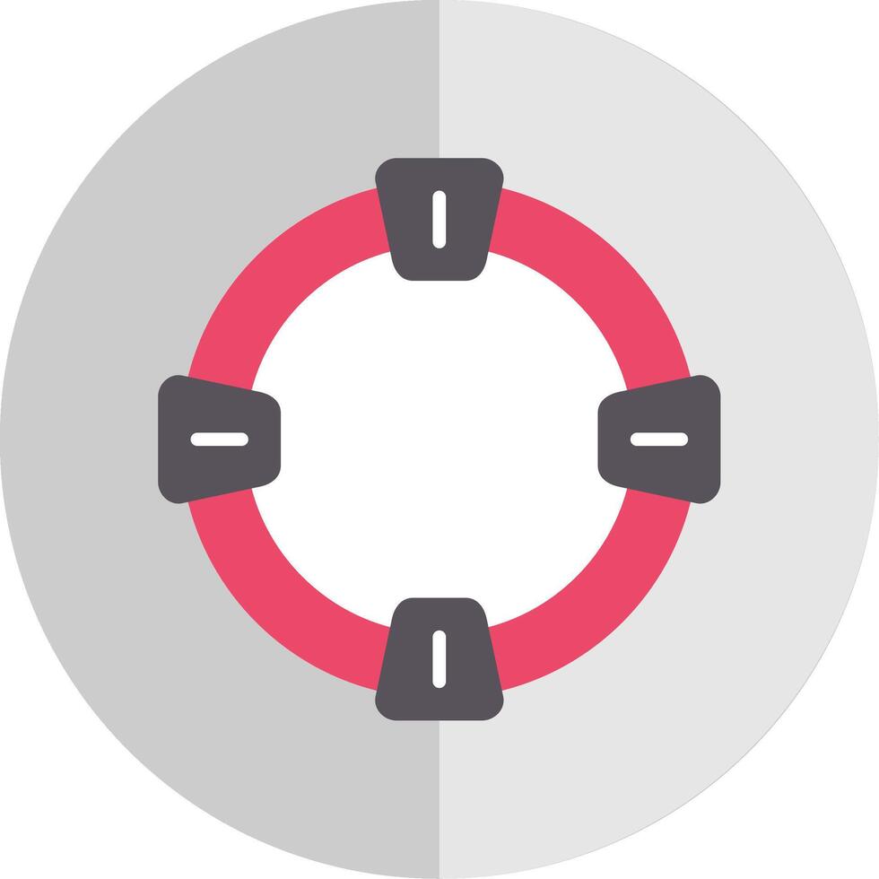 Life Saver Flat Scale Icon Design vector