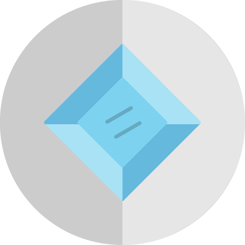 Gem Flat Scale Icon Design vector