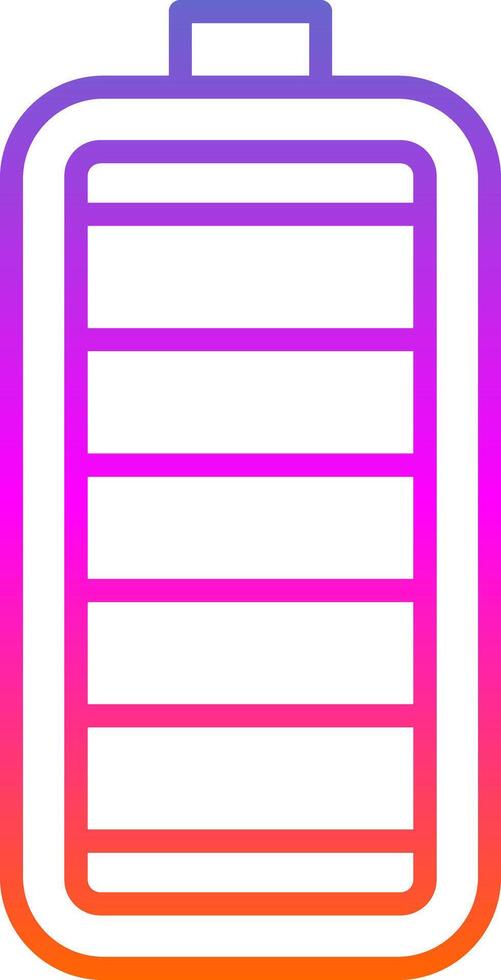 Battery Line Gradient Icon Design vector
