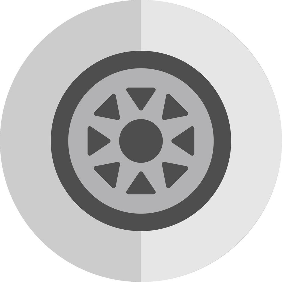 Rim Flat Scale Icon Design vector