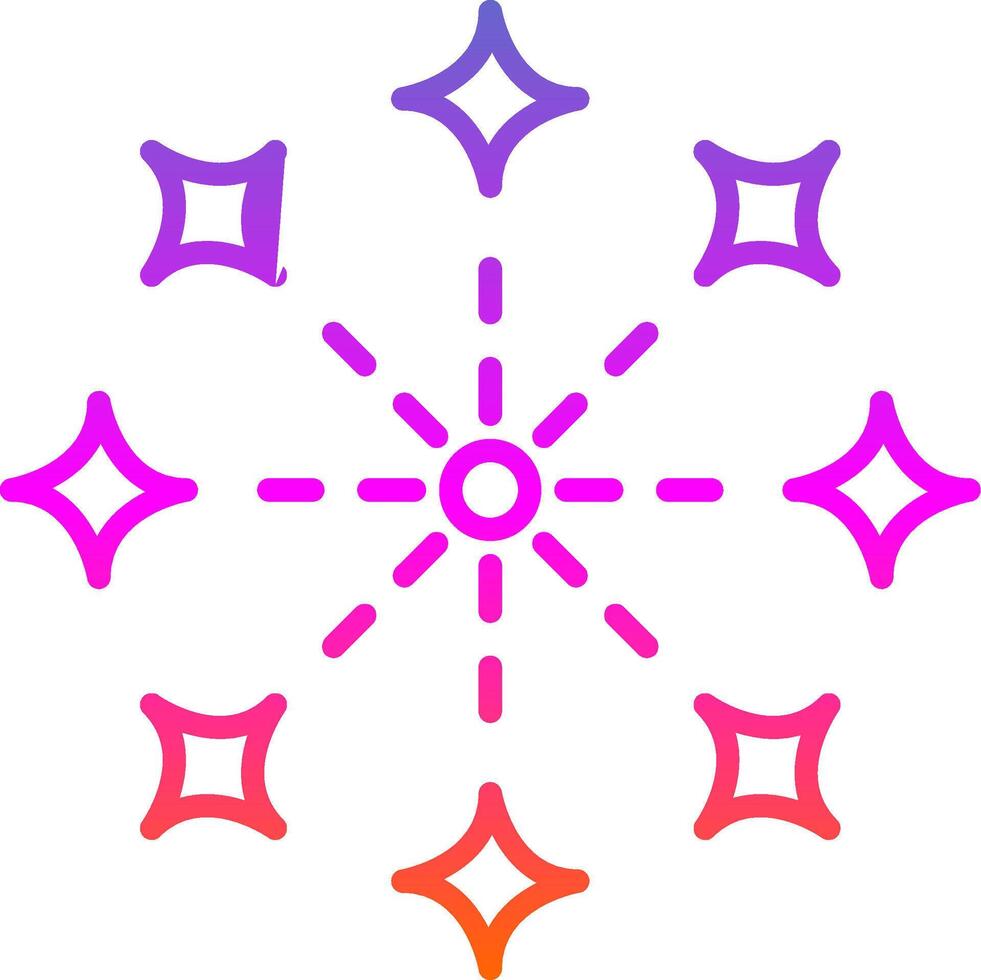Lights Line Gradient Icon Design vector