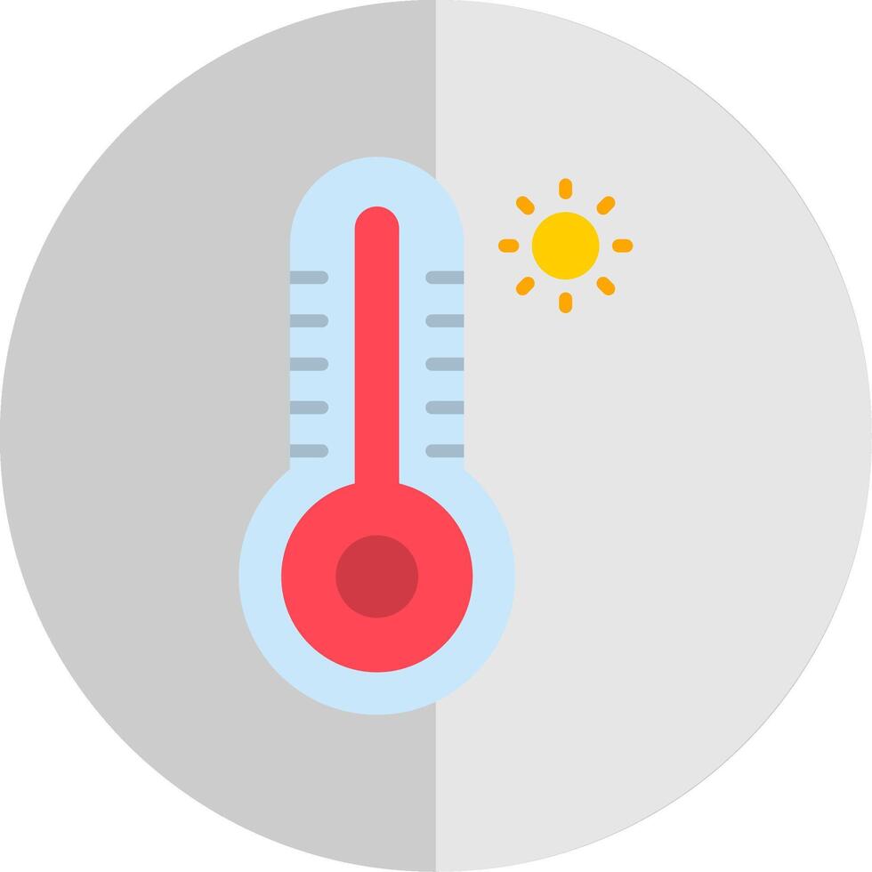 Thermometer Flat Scale Icon Design vector