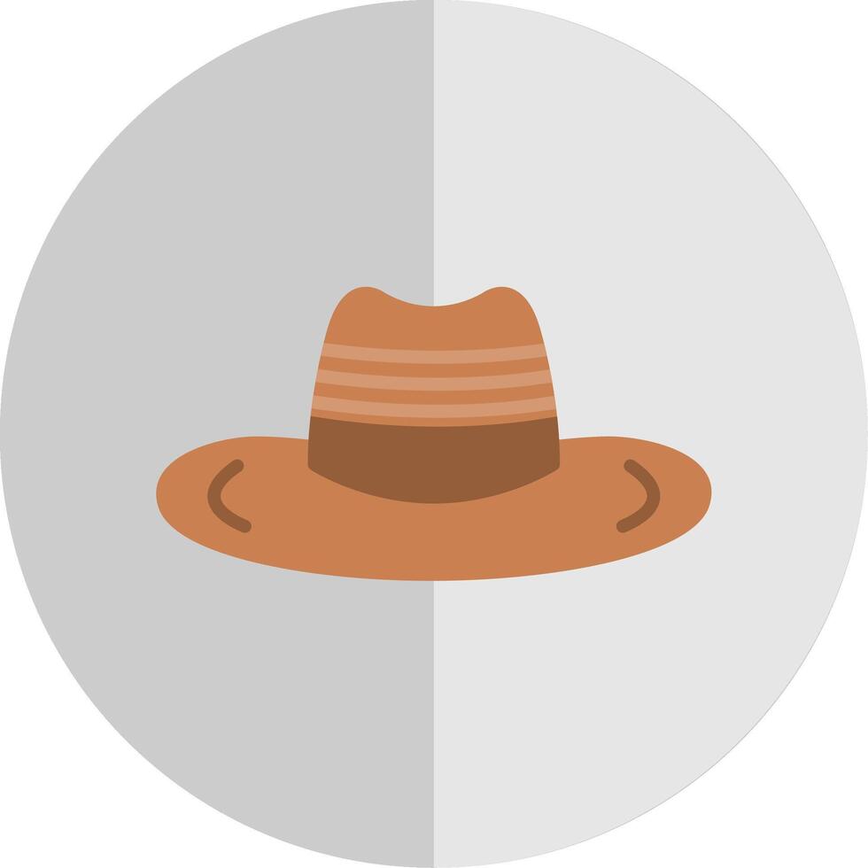 Cowboy Hat Flat Scale Icon Design vector
