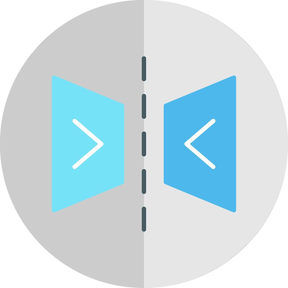 Reflect Flat Scale Icon Design vector