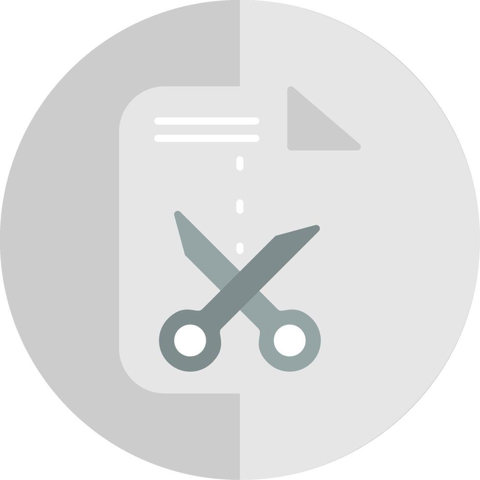 Cutting Flat Scale Icon Design vector