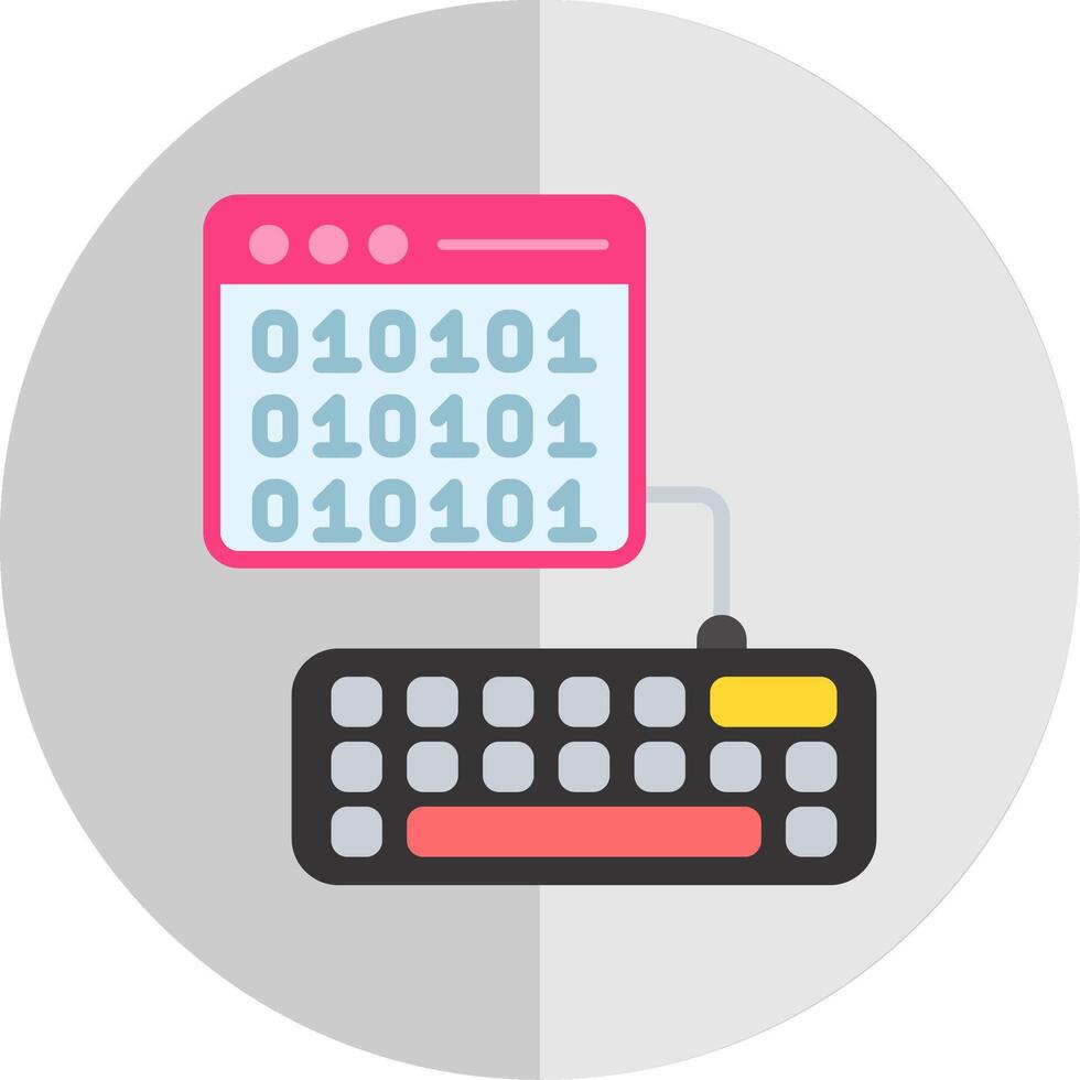 Browser Flat Scale Icon Design vector