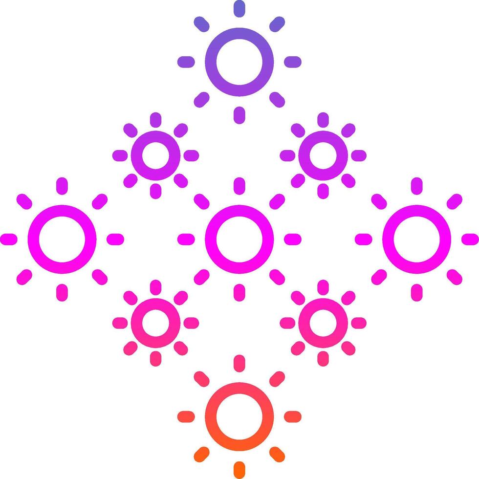 Lights Line Gradient Icon Design vector