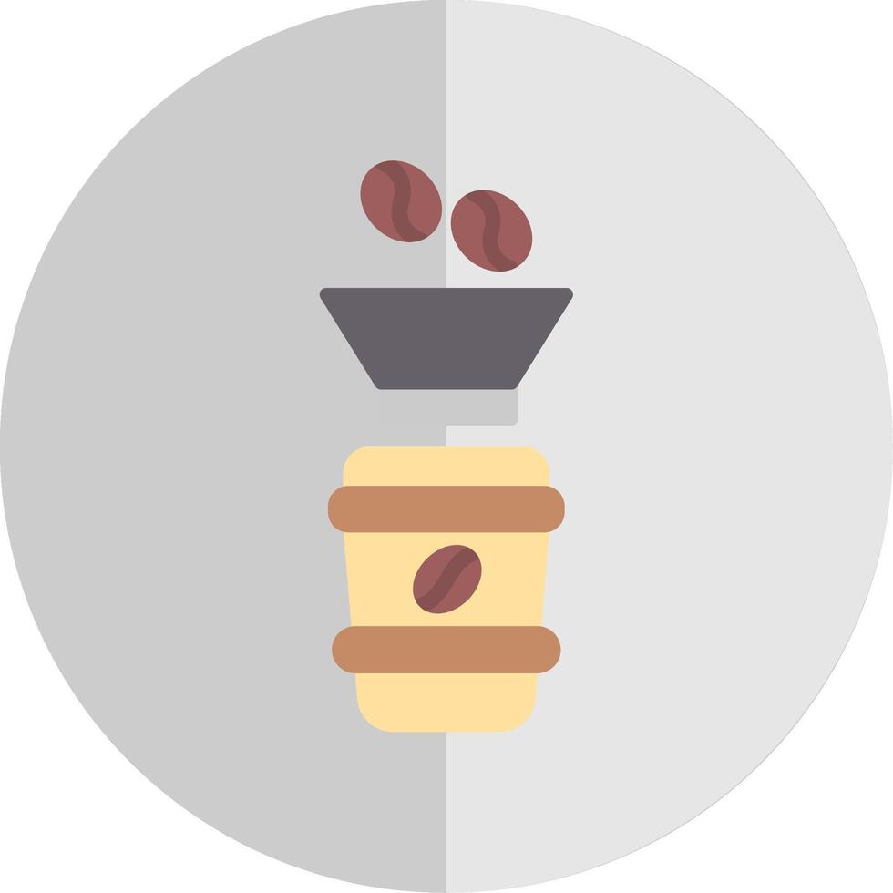 Coffee Filter Flat Scale Icon Design vector