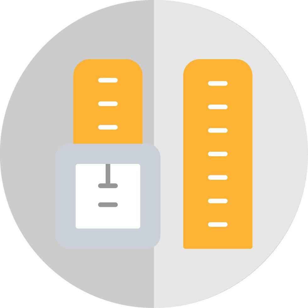 Watch Strap Flat Scale Icon Design vector