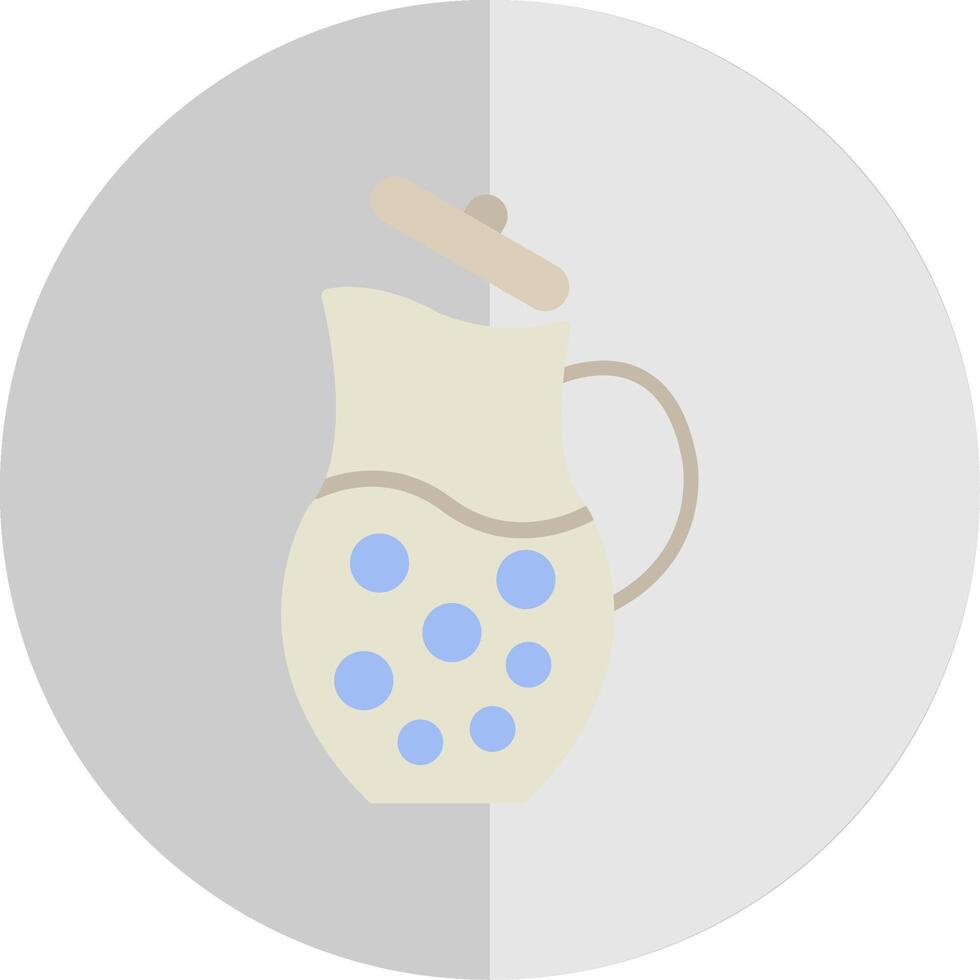 Jug Flat Scale Icon Design vector