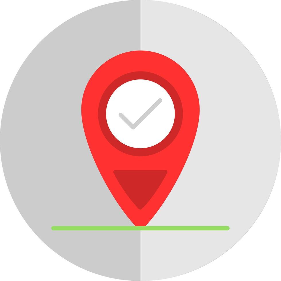 Location Flat Scale Icon Design vector