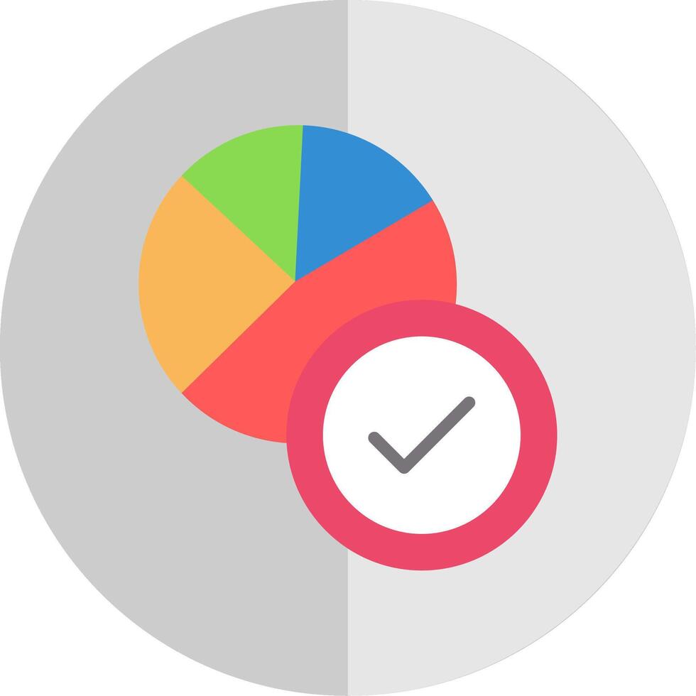 tarta gráfico plano escala icono diseño vector