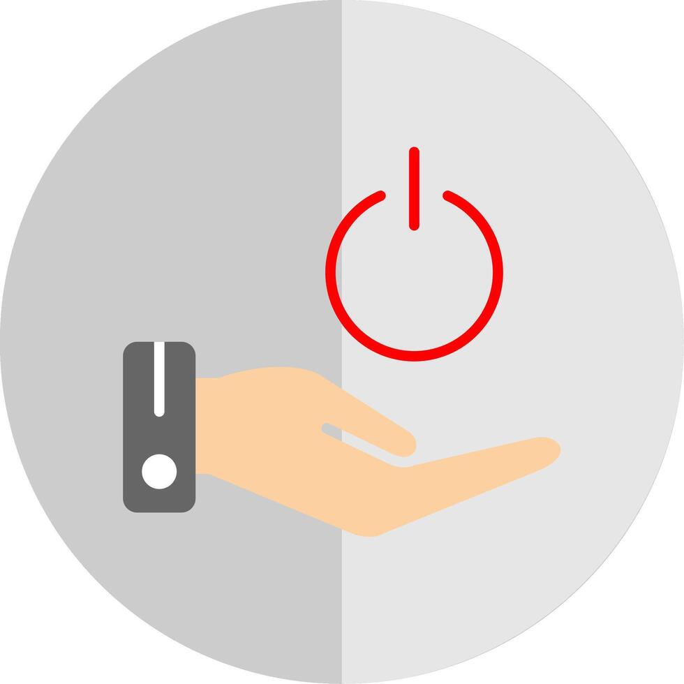 Power Flat Scale Icon Design vector