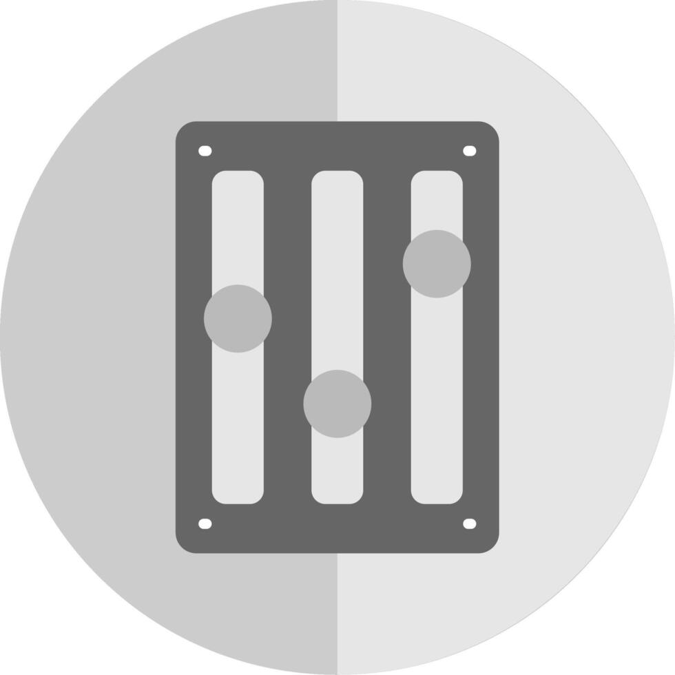 Music Adjust Flat Scale Icon Design vector