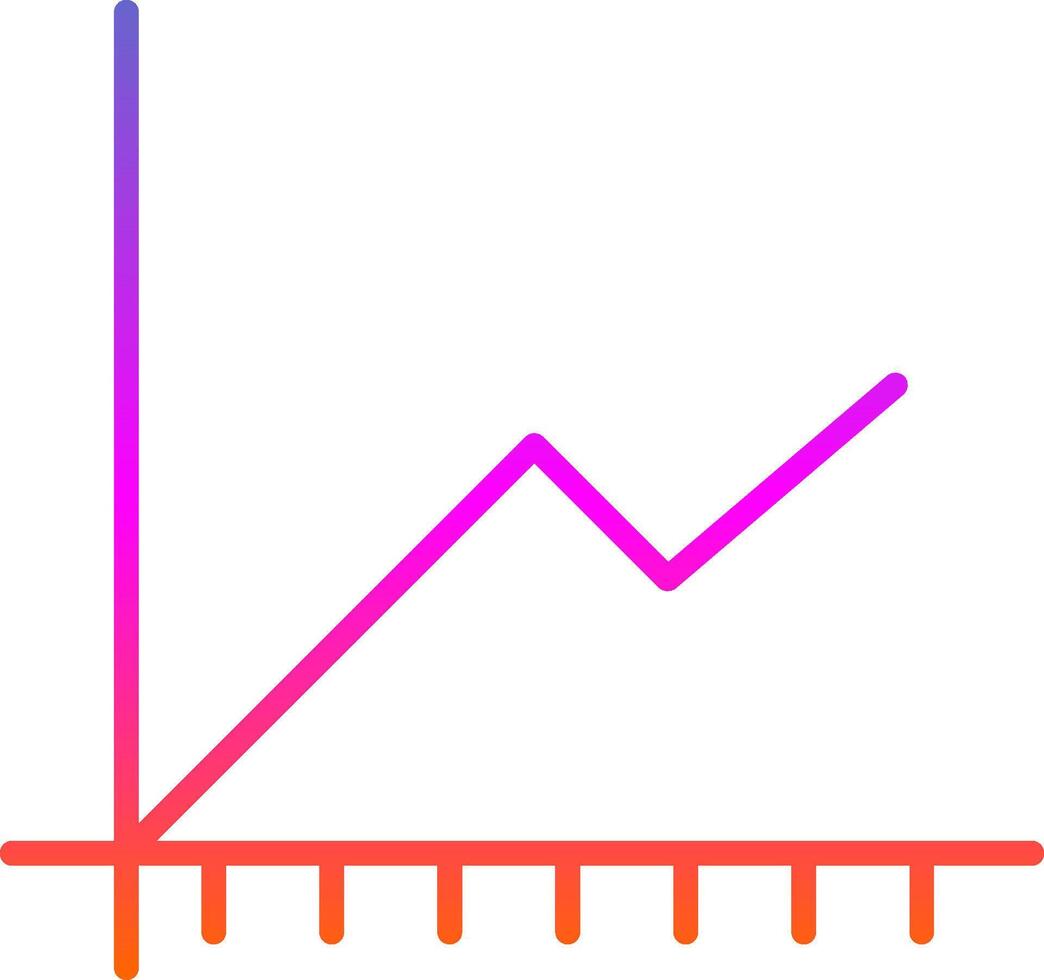 Line Circle Multi Circle Chart Line Gradient Icon Design vector