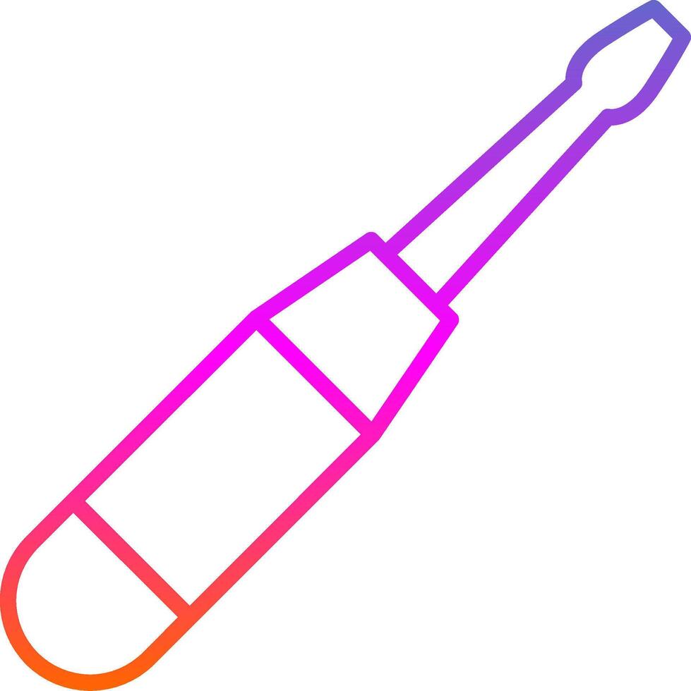 Screw Driver Line Gradient Icon Design vector
