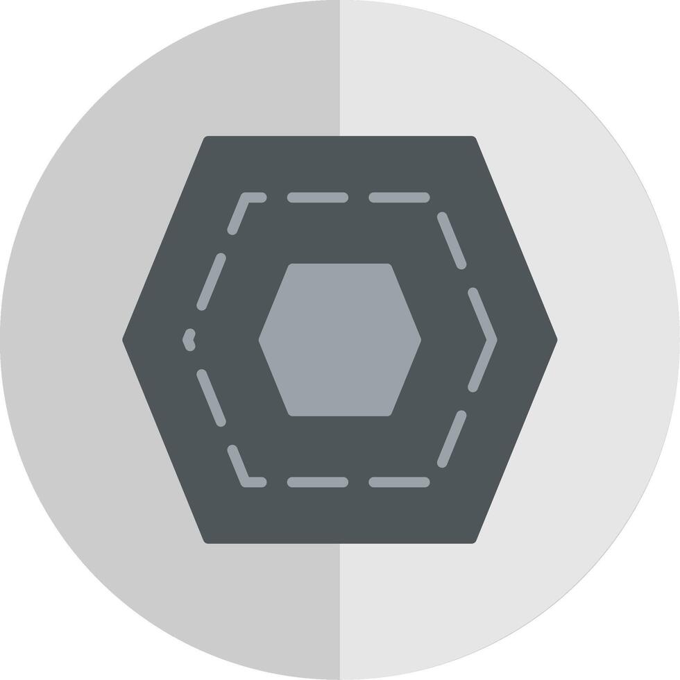 Nut Flat Scale Icon Design vector