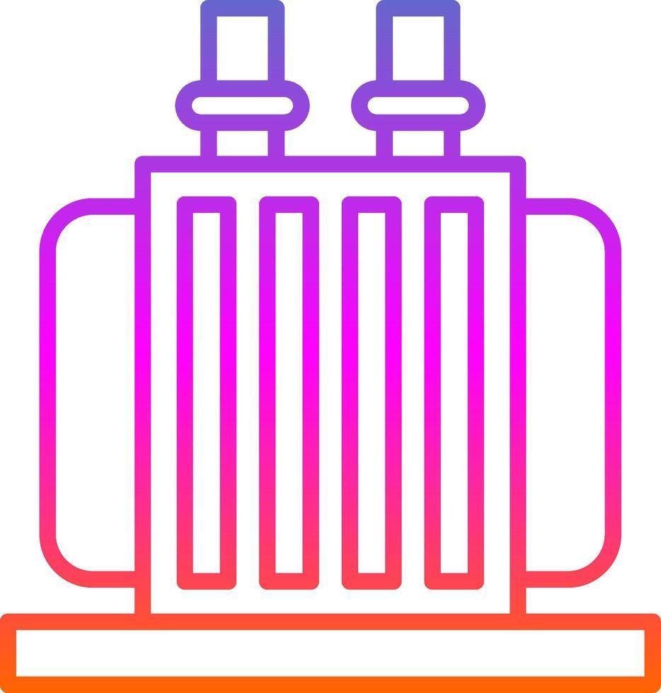 Transformer Line Gradient Icon Design vector