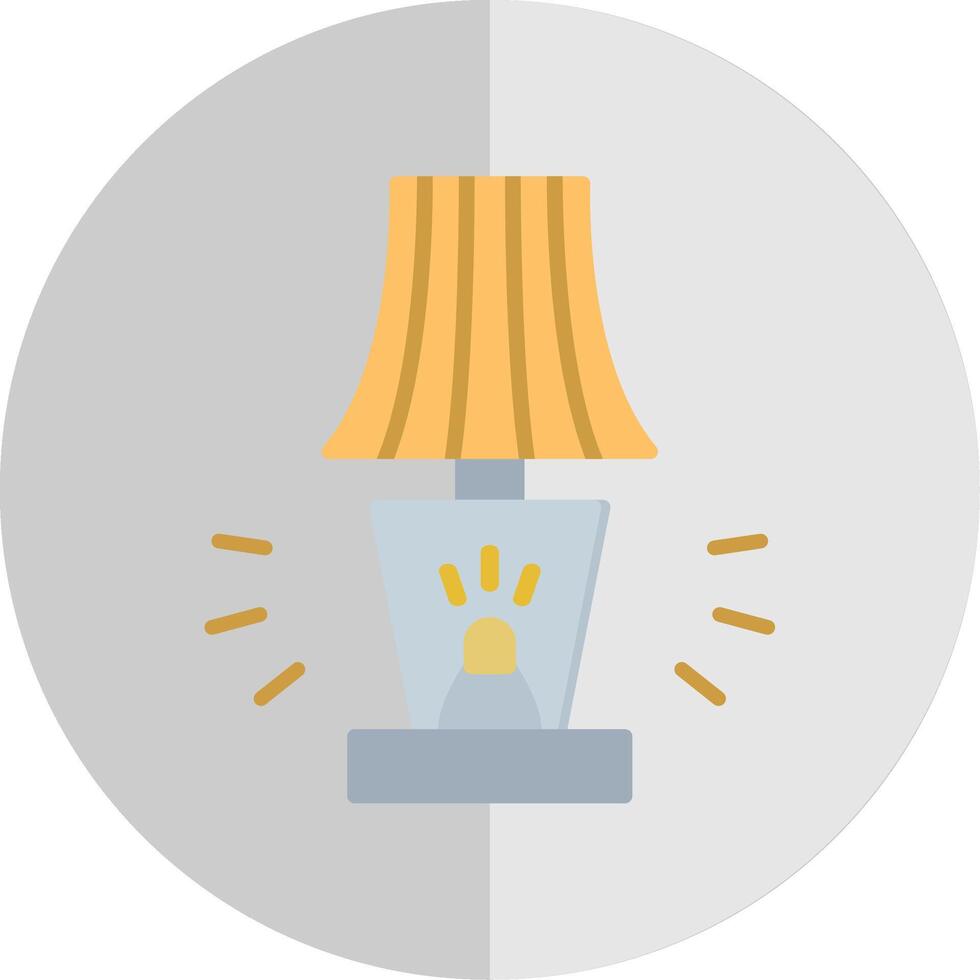Lamp Flat Scale Icon Design vector