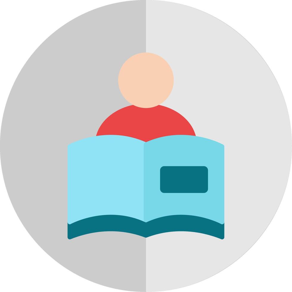 Reading Book Flat Scale Icon Design vector
