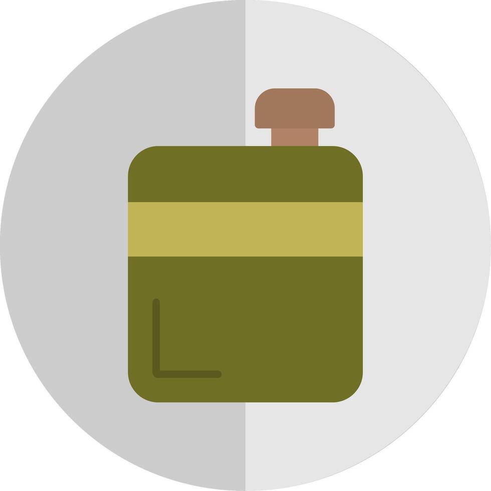 Flask Flat Scale Icon Design vector