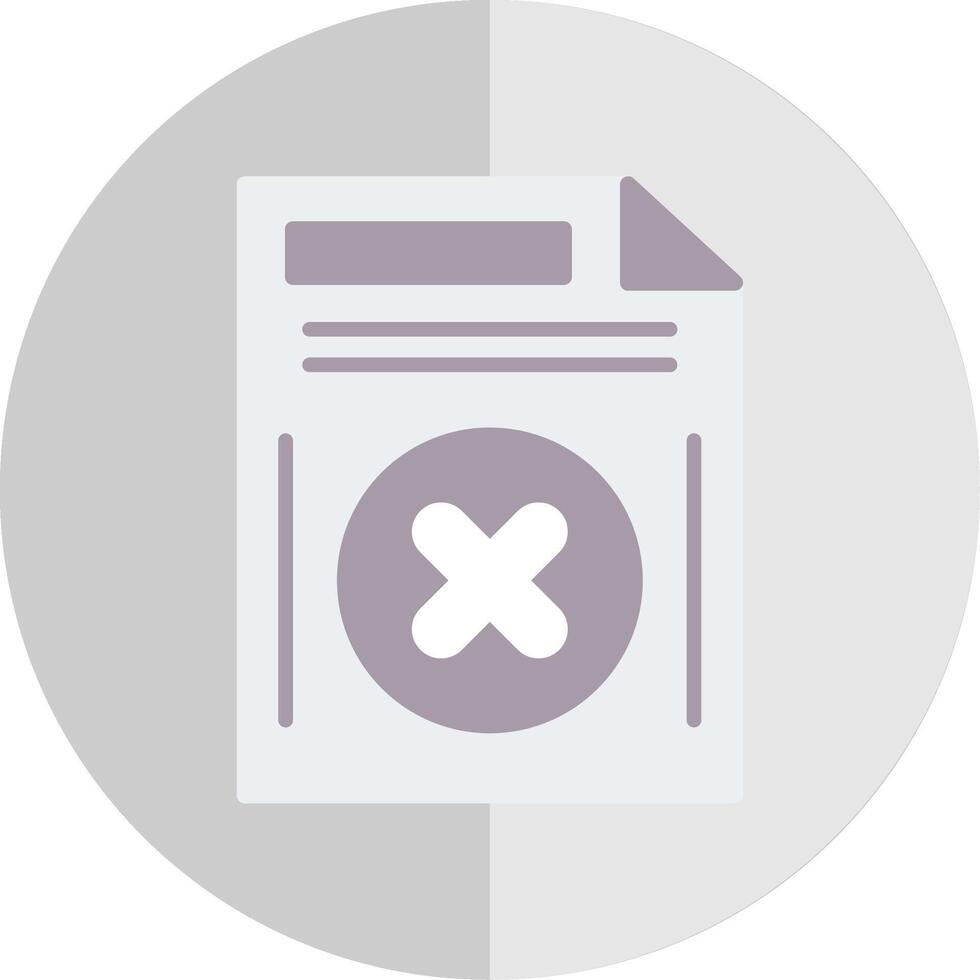 Delete Button Flat Scale Icon Design vector