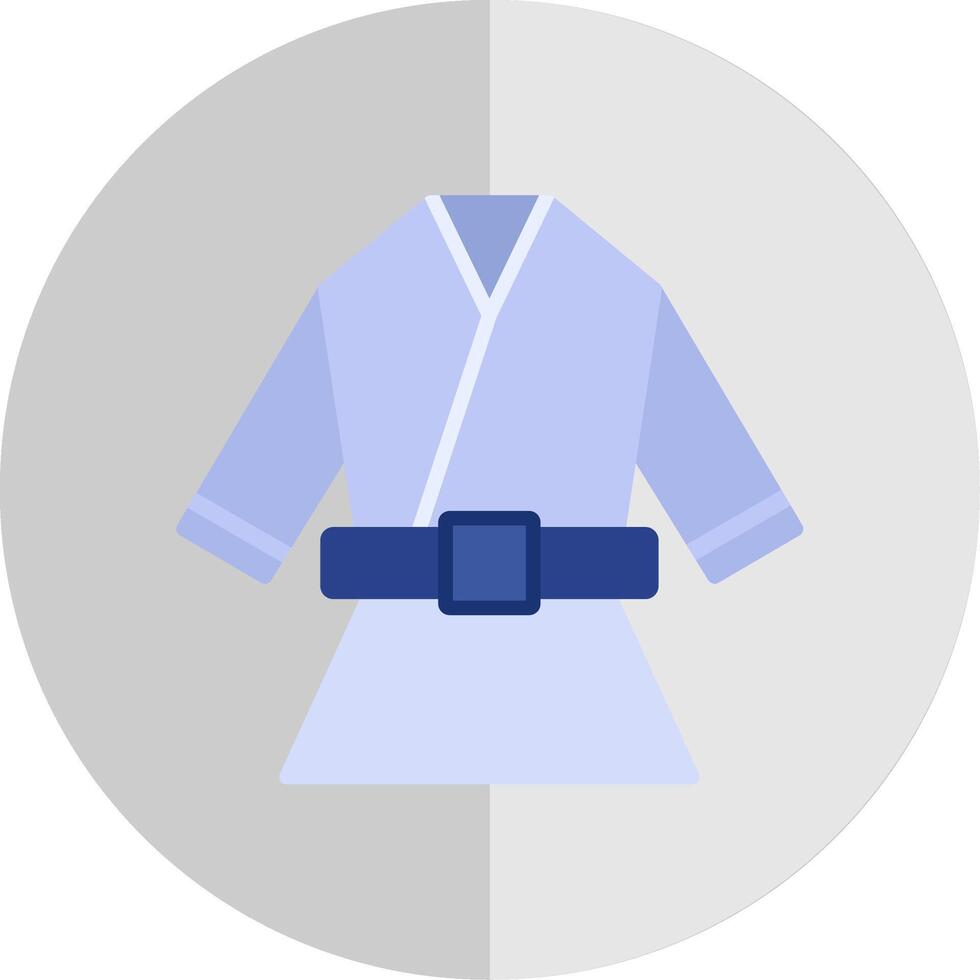 Kimono Flat Scale Icon Design vector