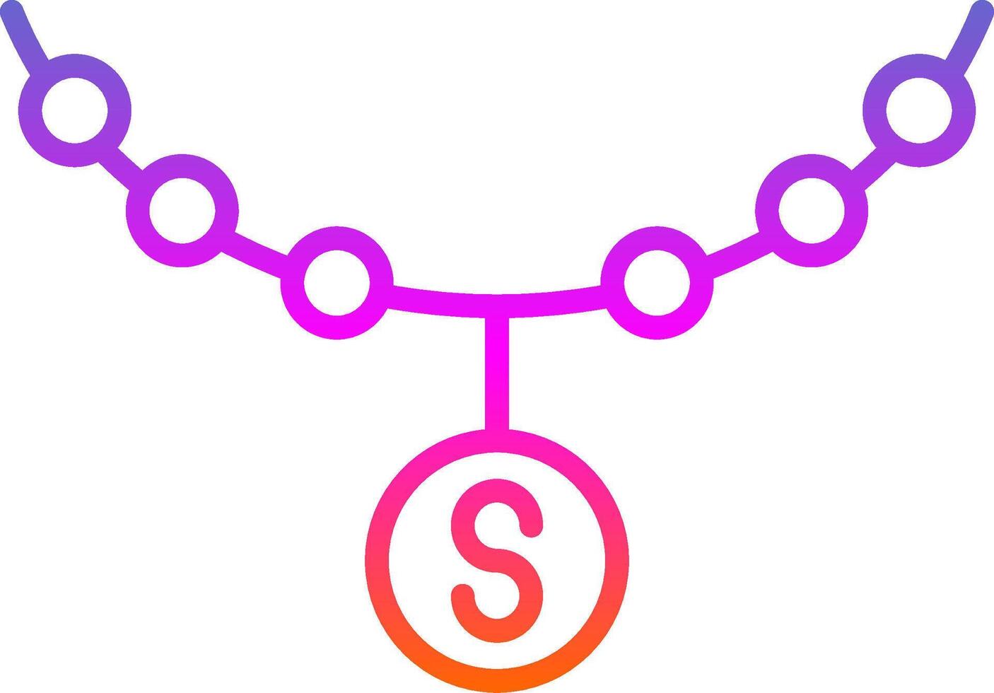 Bling Line Gradient Icon Design vector