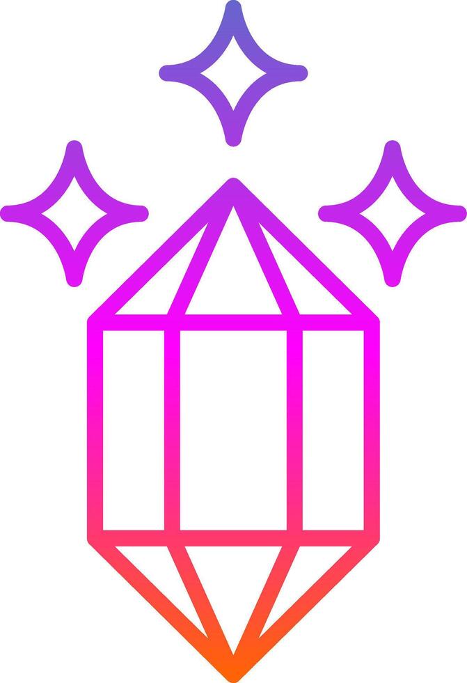 Quartz Line Gradient Icon Design vector