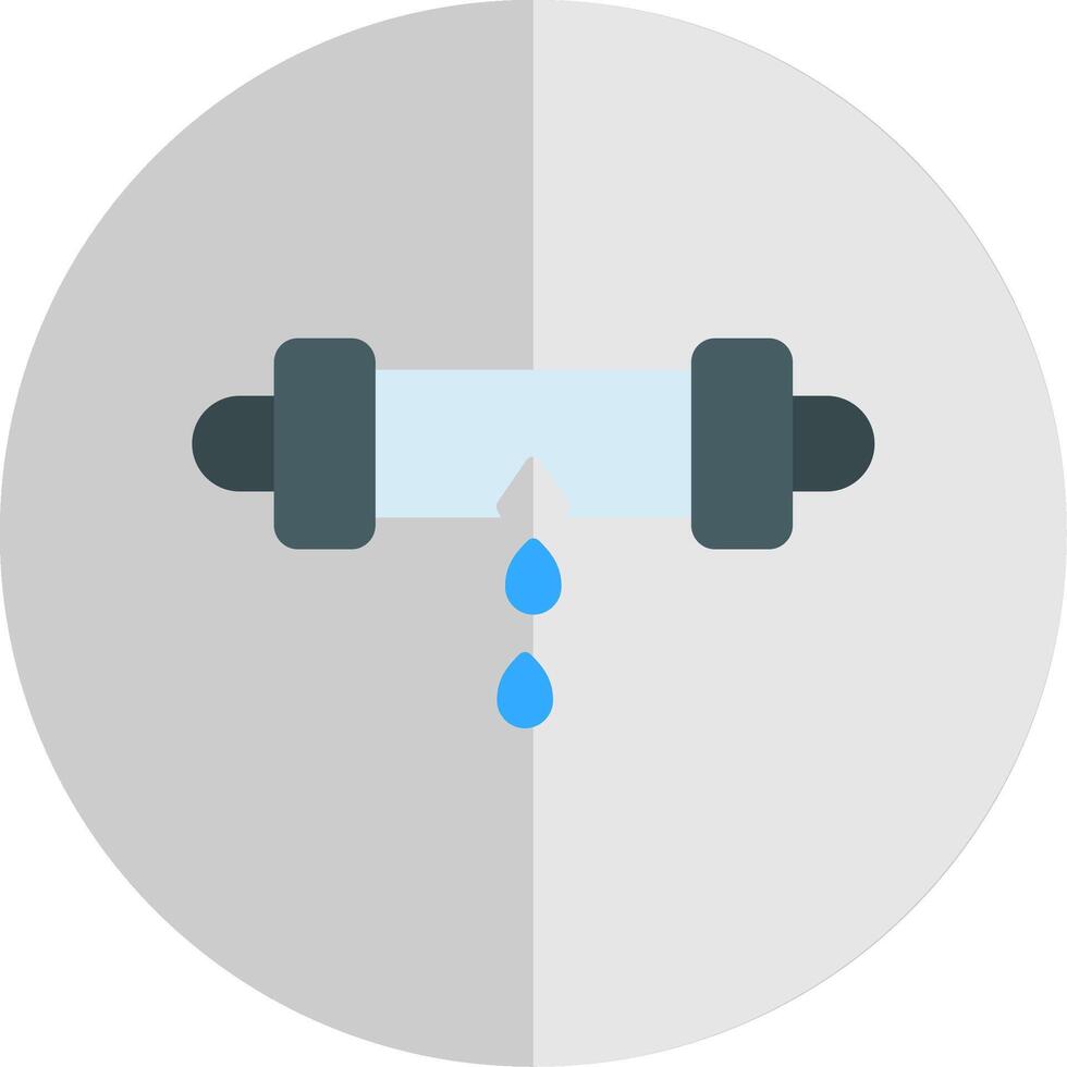 Leak Detector Flat Scale Icon Design vector