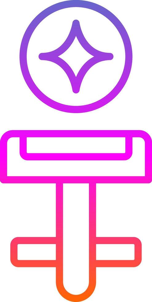 Cufflinks Line Gradient Icon Design vector