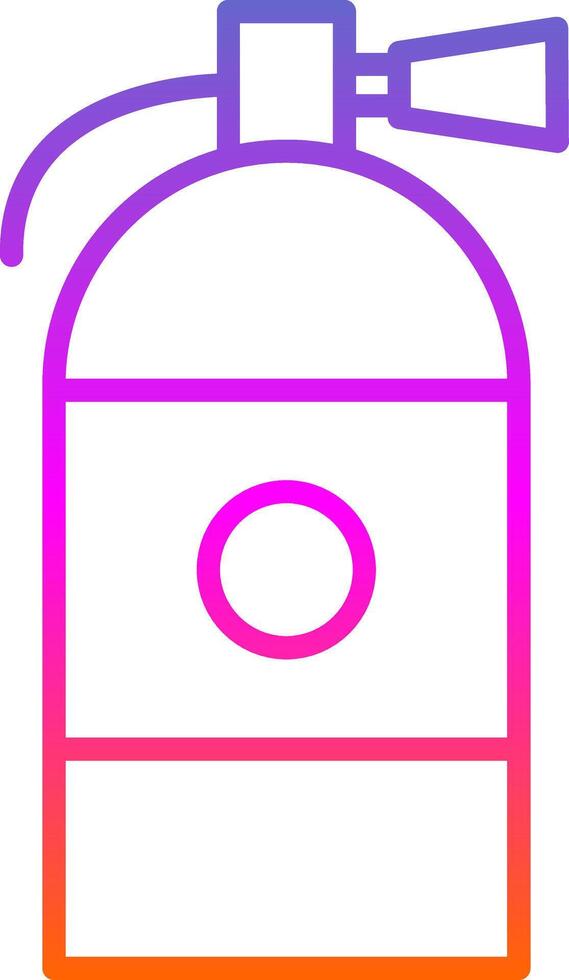 Fire Extinguisher Line Gradient Icon Design vector