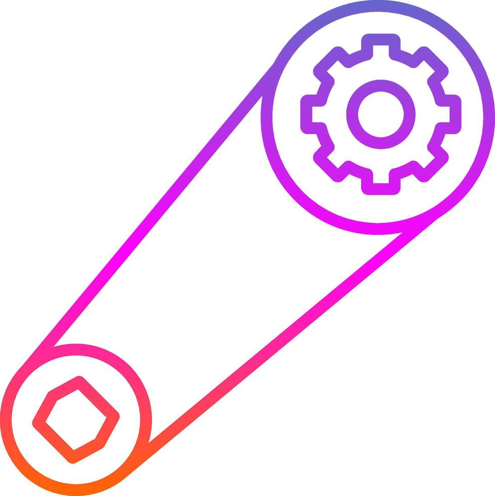 Belt Line Gradient Icon Design vector