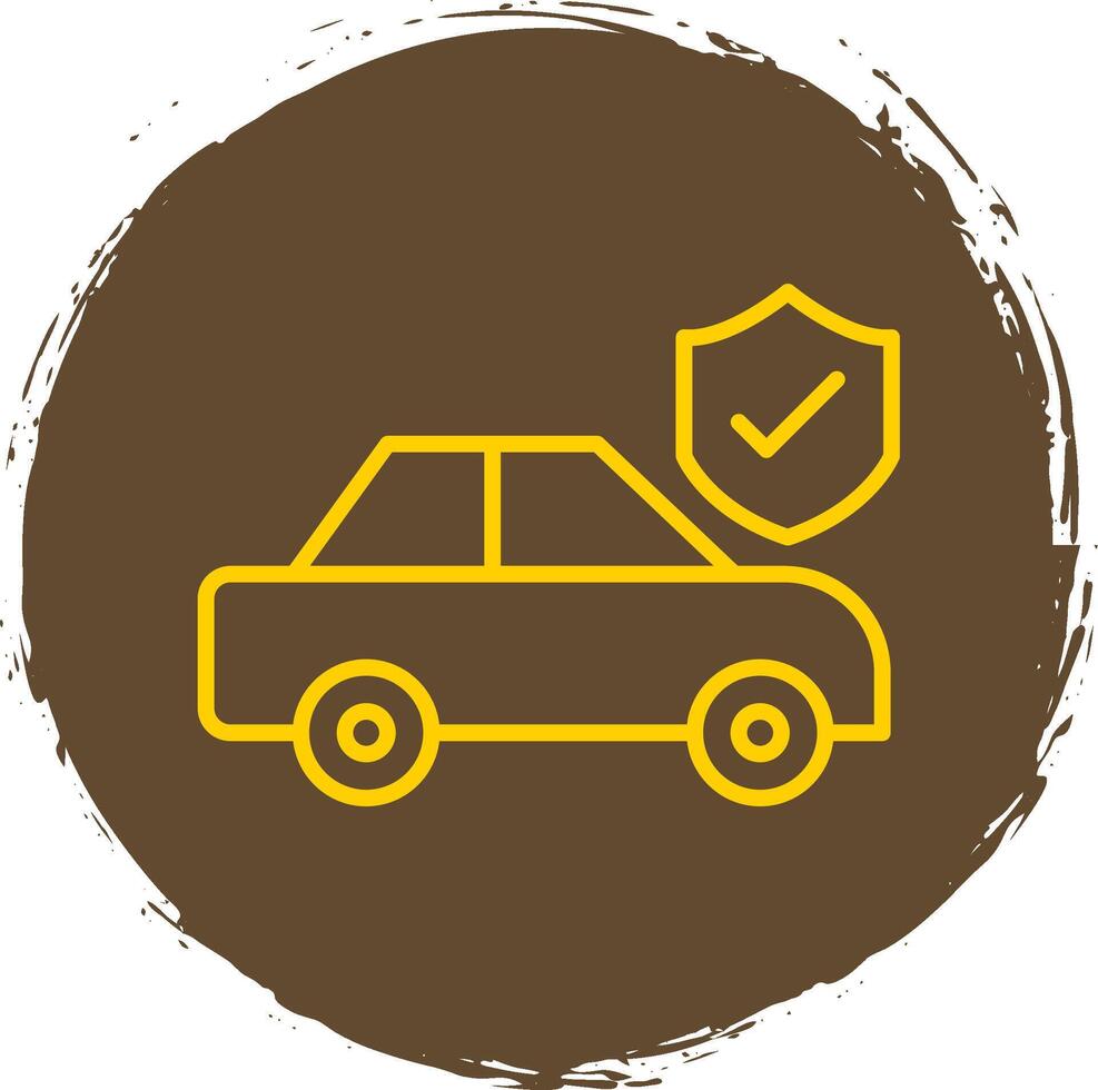 Car Insurance Line Gradient Icon Design vector