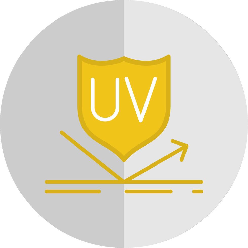 UV Protection Flat Scale Icon Design vector