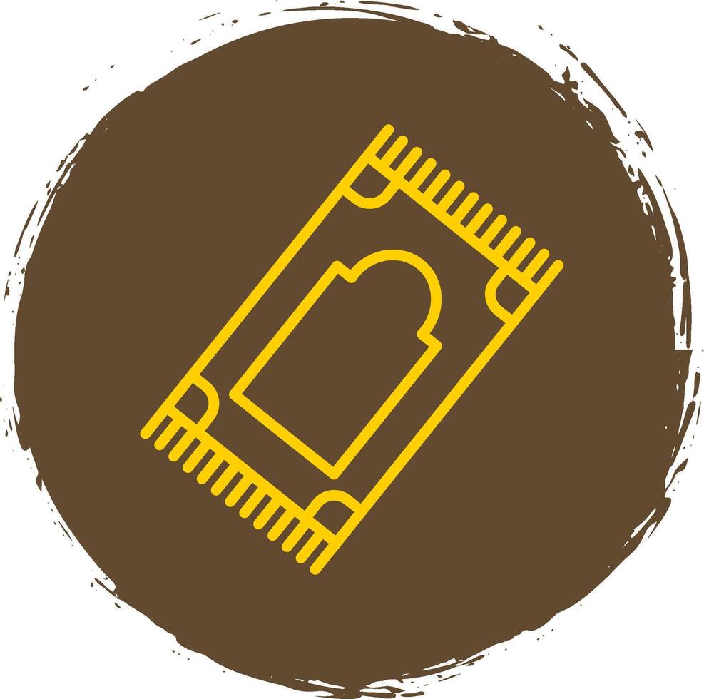 Prayer Mat Line Gradient Icon Design vector