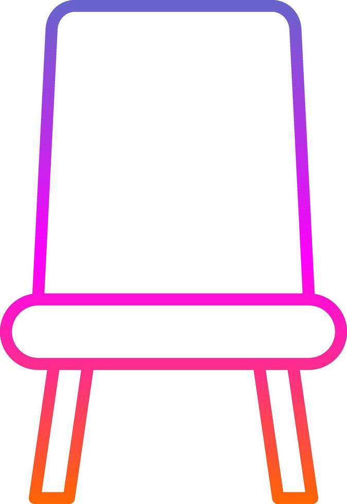 Seat Line Gradient Icon Design vector
