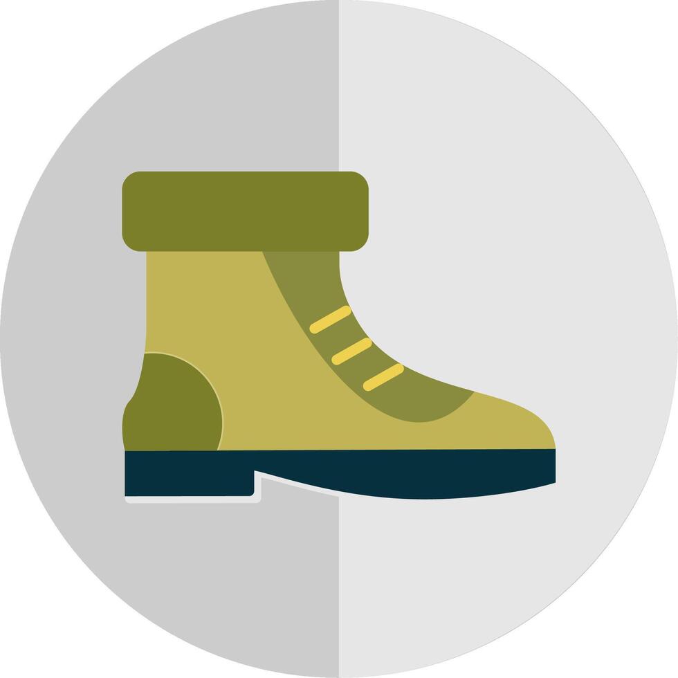 Boot Flat Scale Icon Design vector