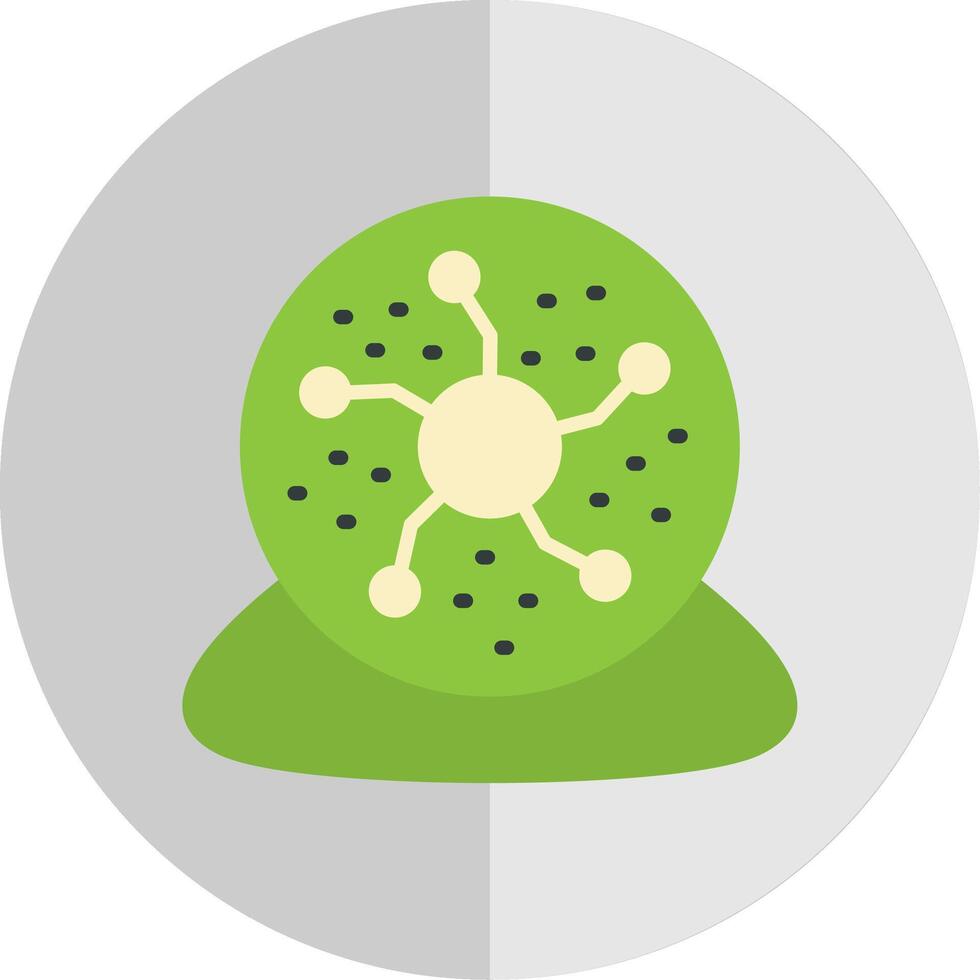 Plasma Ball Flat Scale Icon Design vector