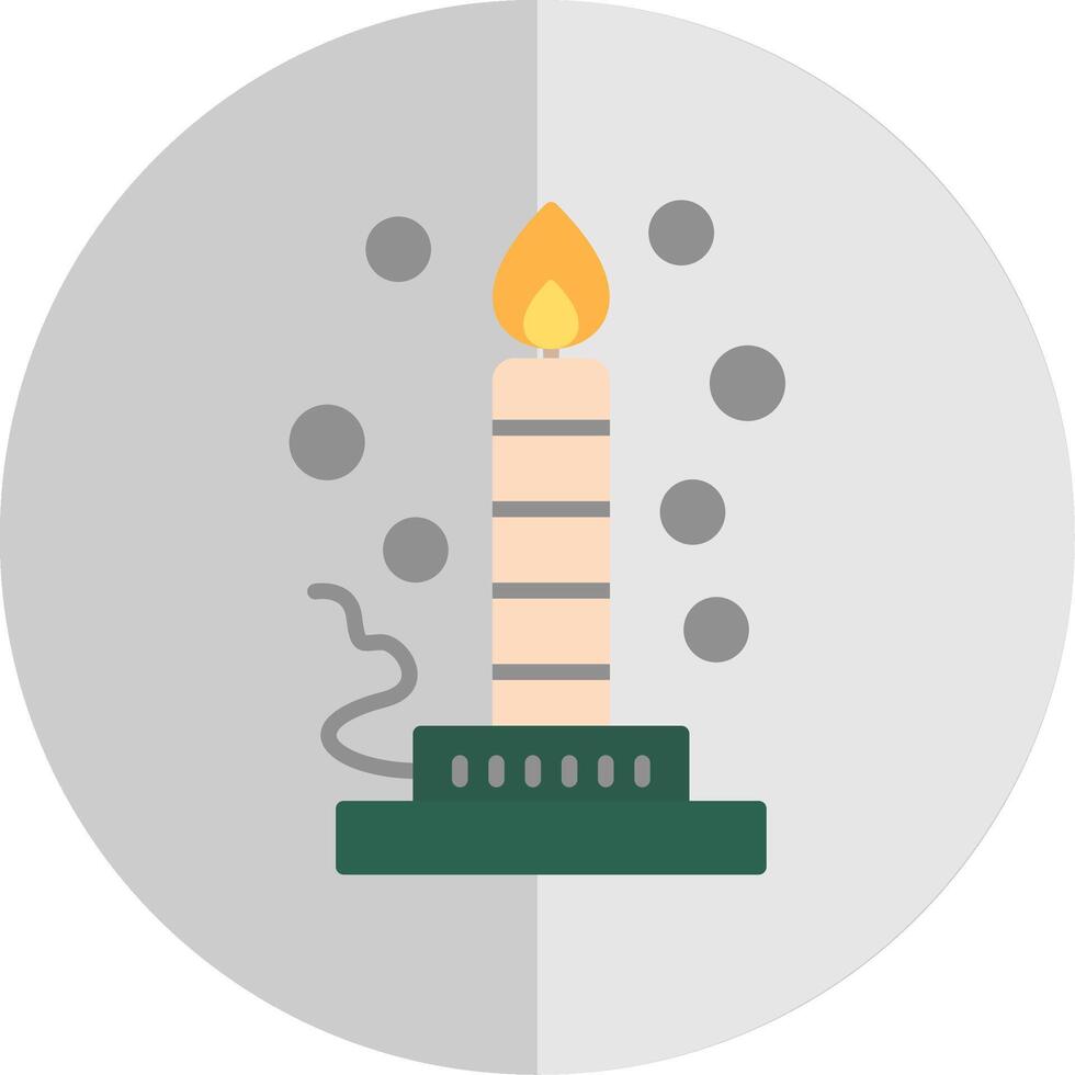 Bunsen Burner Flat Scale Icon Design vector