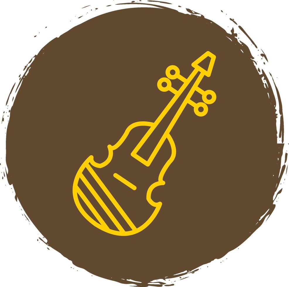 Violin Line Gradient Icon Design vector