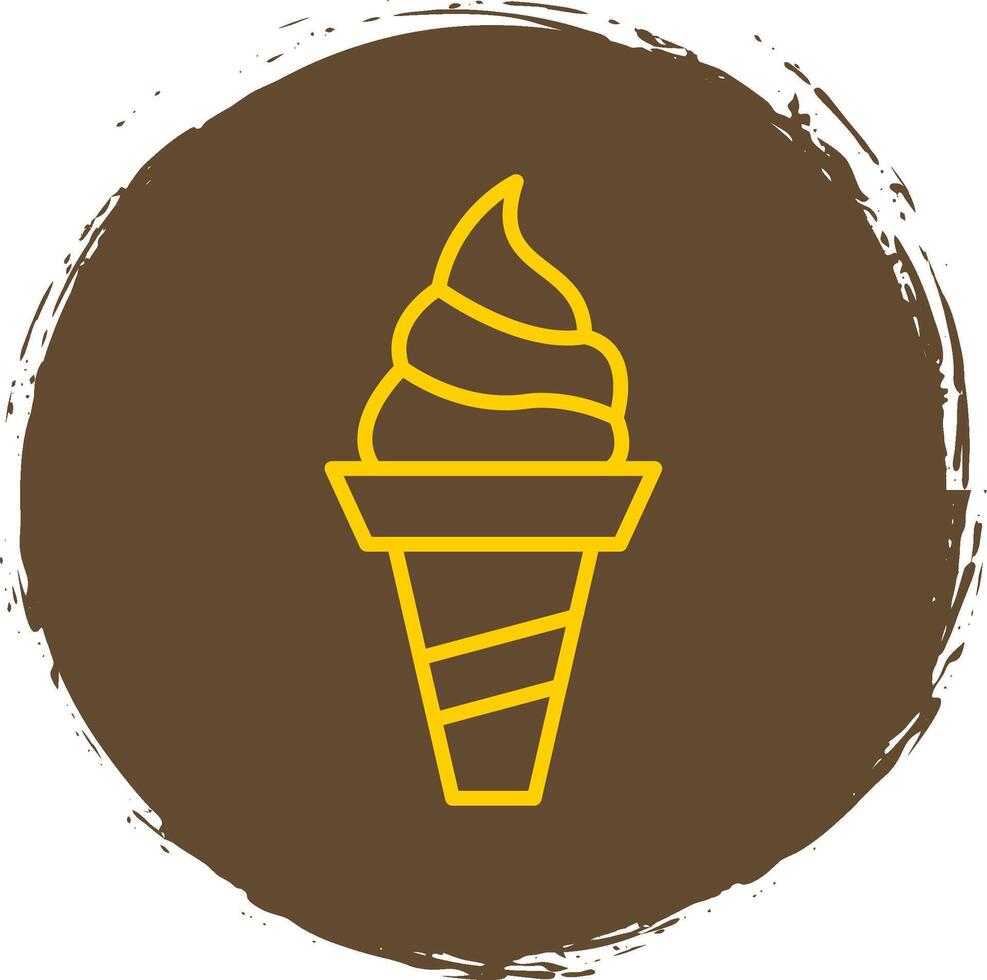 Ice Cream Line Gradient Icon Design vector