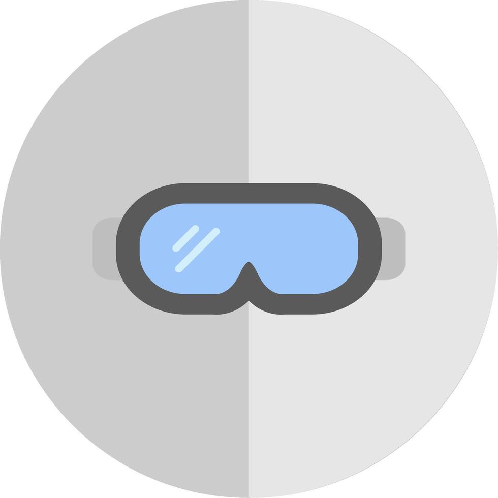 Goggles Flat Scale Icon Design vector