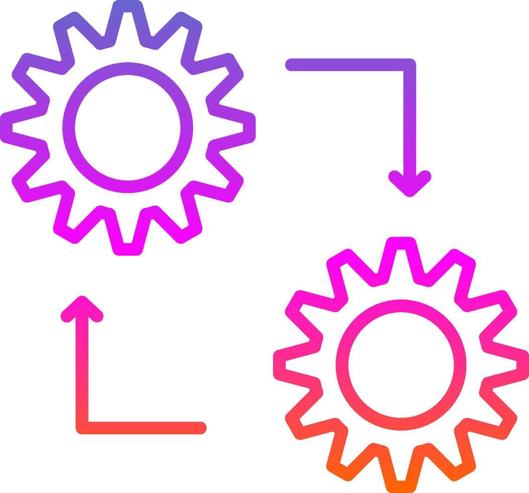 Methodology Line Gradient Icon Design vector