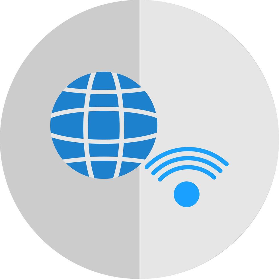 Internet Connection Flat Scale Icon Design vector