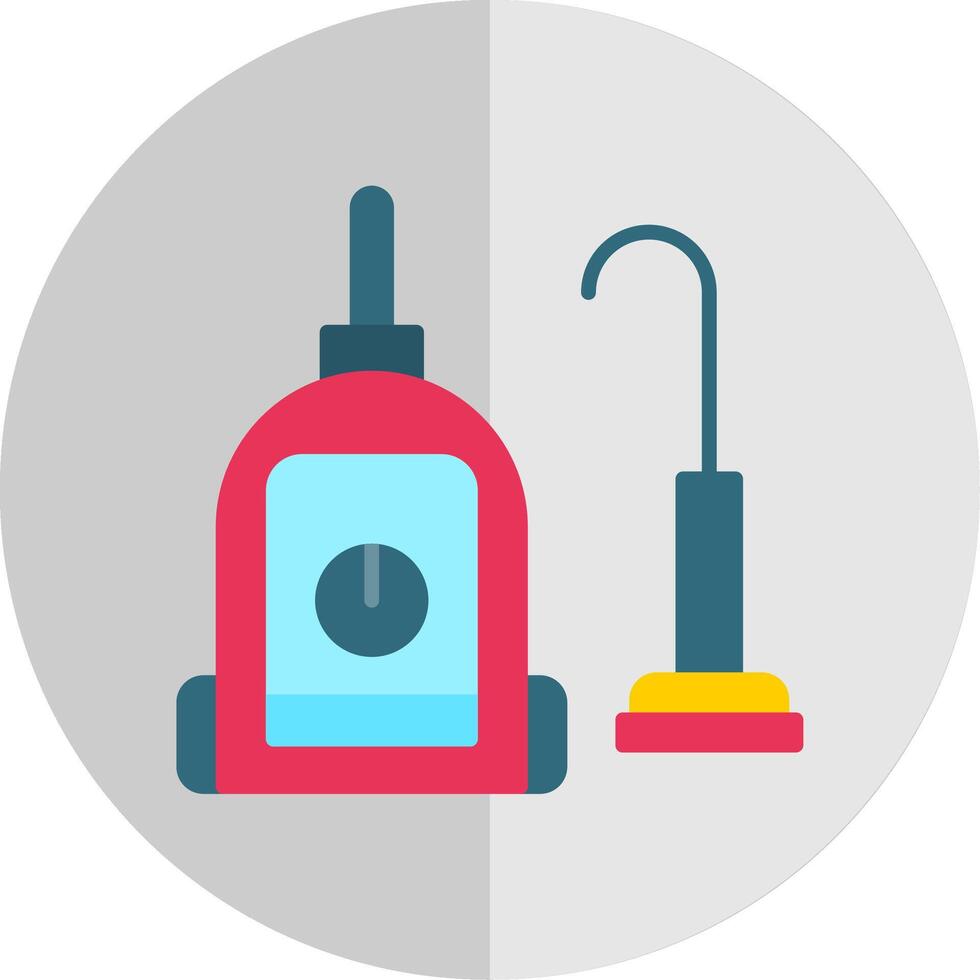 Vacuum Cleaner Flat Scale Icon Design vector