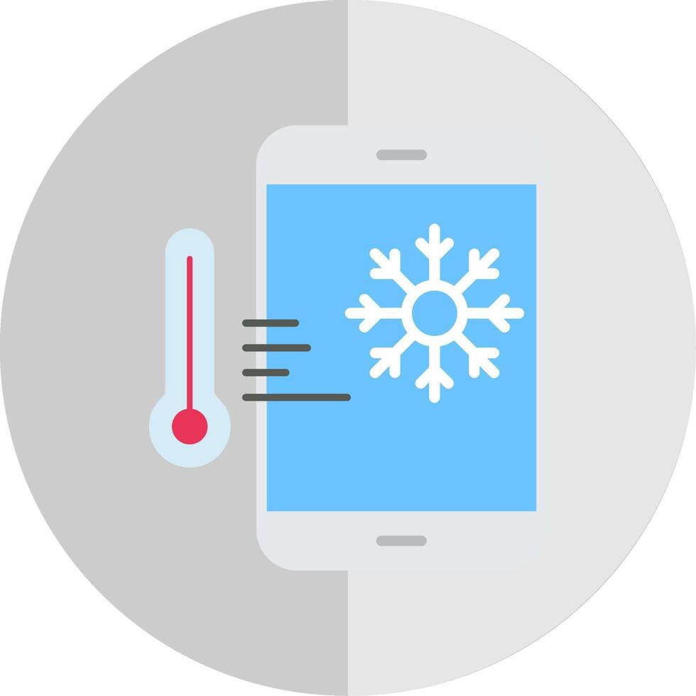Thermostat Flat Scale Icon Design vector